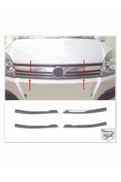 Opel Astra H Krom Ön Panjur 4 Prç, 2004-2010 Arası P, Çelik