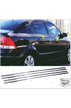 Opel Astra H Krom Cam Çıtası 4 Prç 2004-2010 Arası P,çelik Sedan Uyumlu
