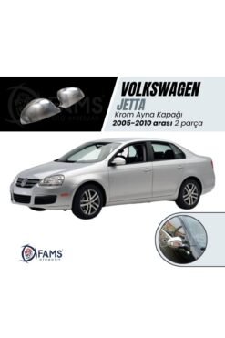Vw Jetta Krom Ayna Kapağı 2 Prç, 2005-2010 P, Çelik Uyumlu