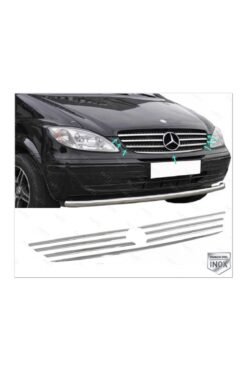 Mercedes Vito W639 Uyumlu Krom Ön Panjur 7 Parça 2003-2010 Paslanmaz Çelik