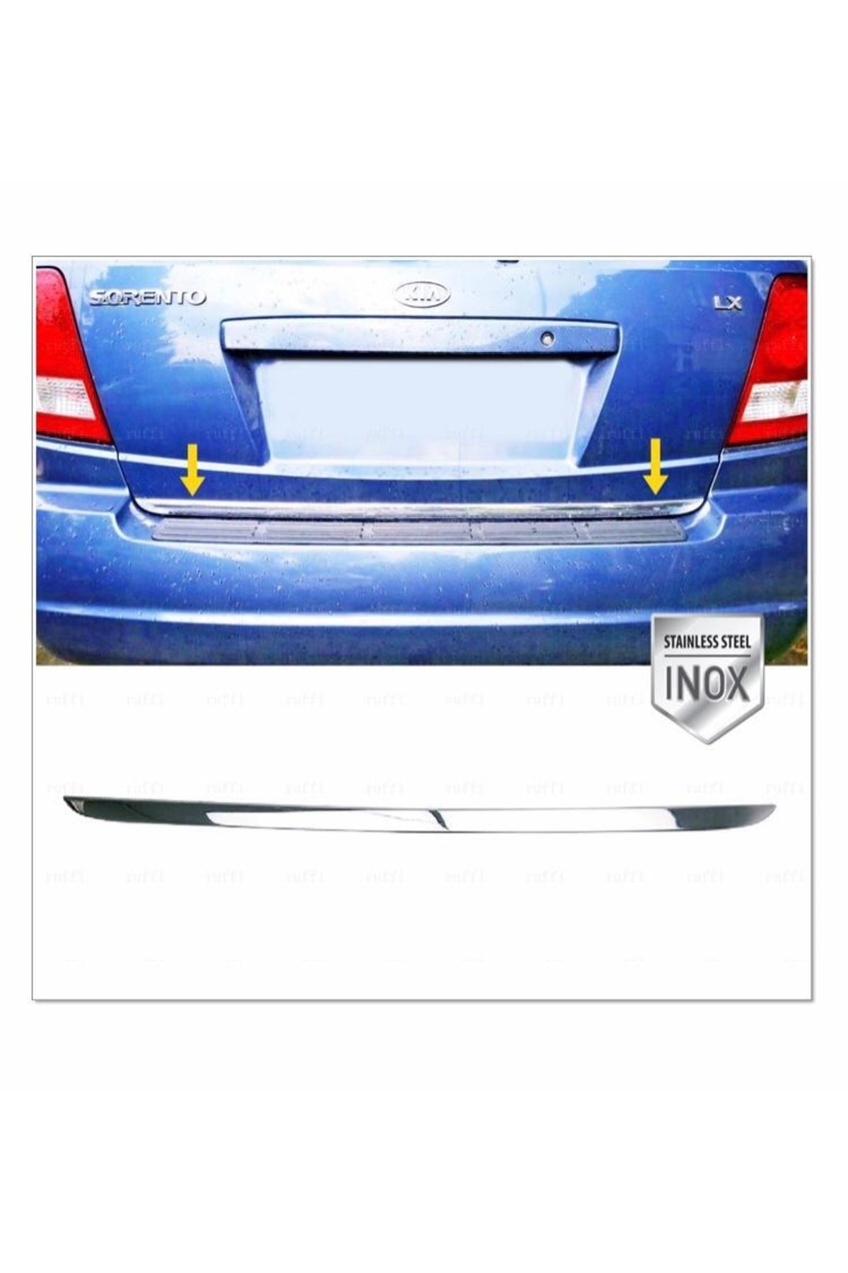 Kia Sorento Krom Alt Bagaj Çıtası 2002-2009 Arası P,çelik