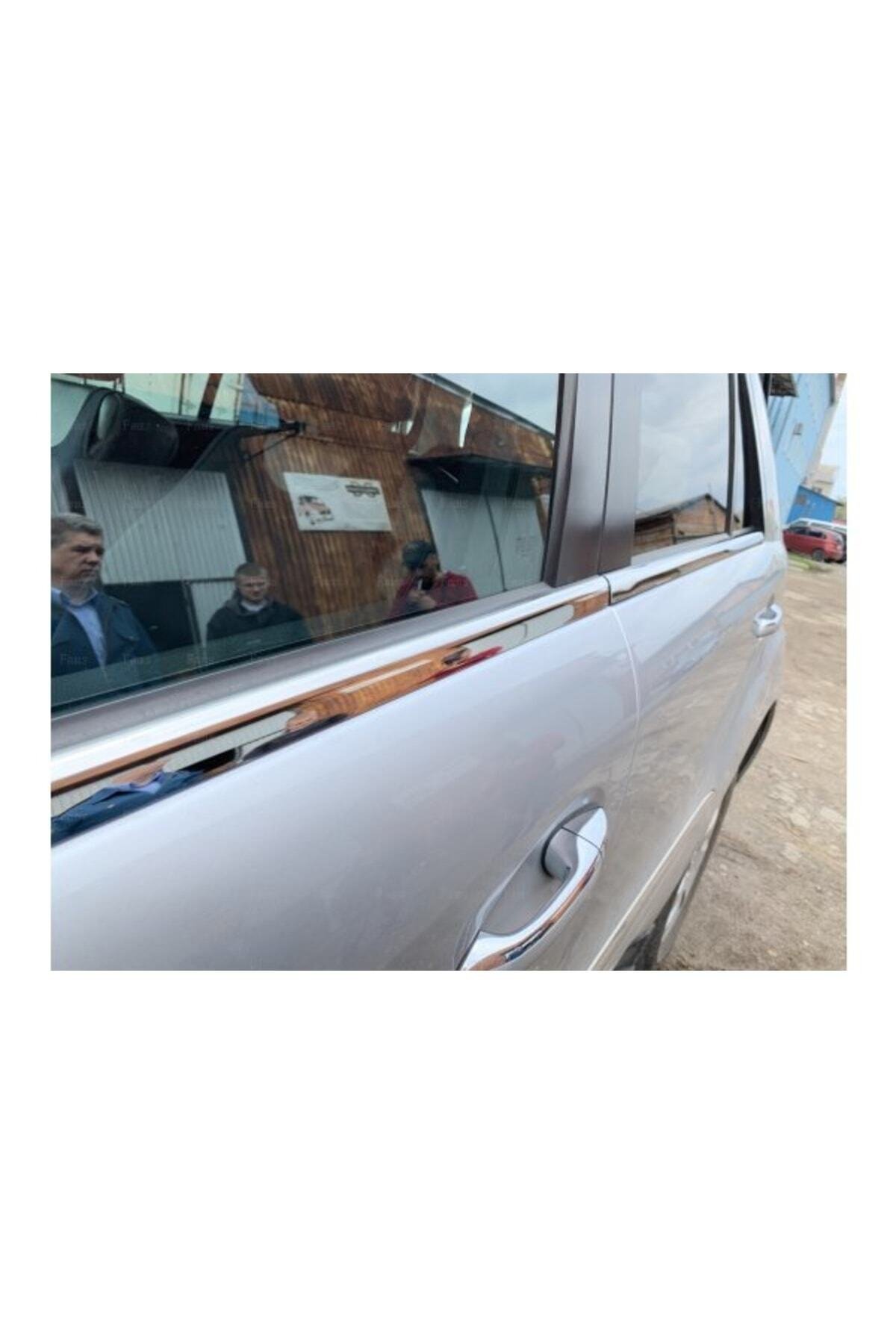 Mercedes ml W164 Uyumlu Krom Cam Çıtası 4 Parça 2005-2011 Arası Paslanmaz Çelik - Görsel 4