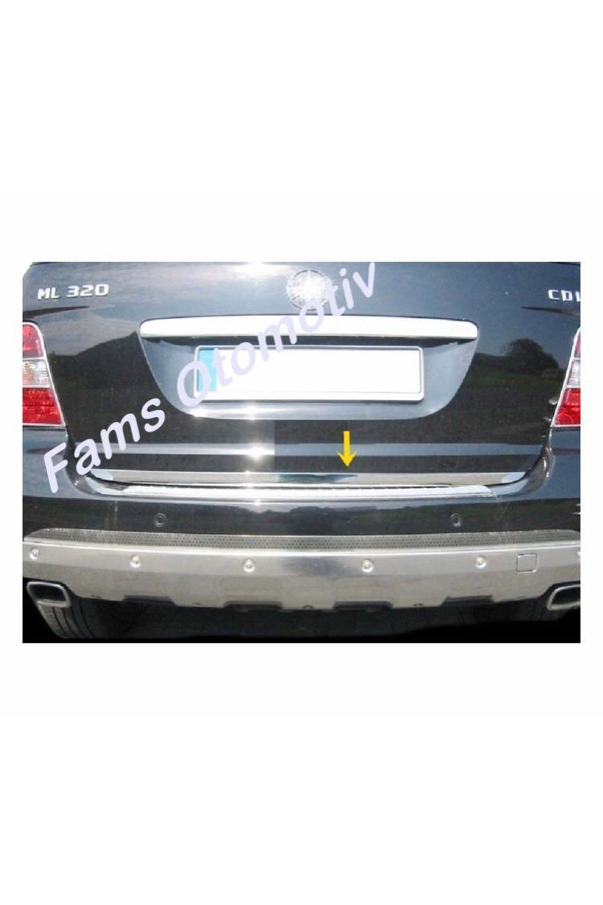 M, Benz Ml W164 Krom Alt Bagaj Çıtası 2005-2011 P, Çelik