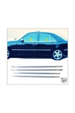 Mercedes W210 Krom Cam Çıtası 4 Parça 1995-2002 Paslanmaz Çelik