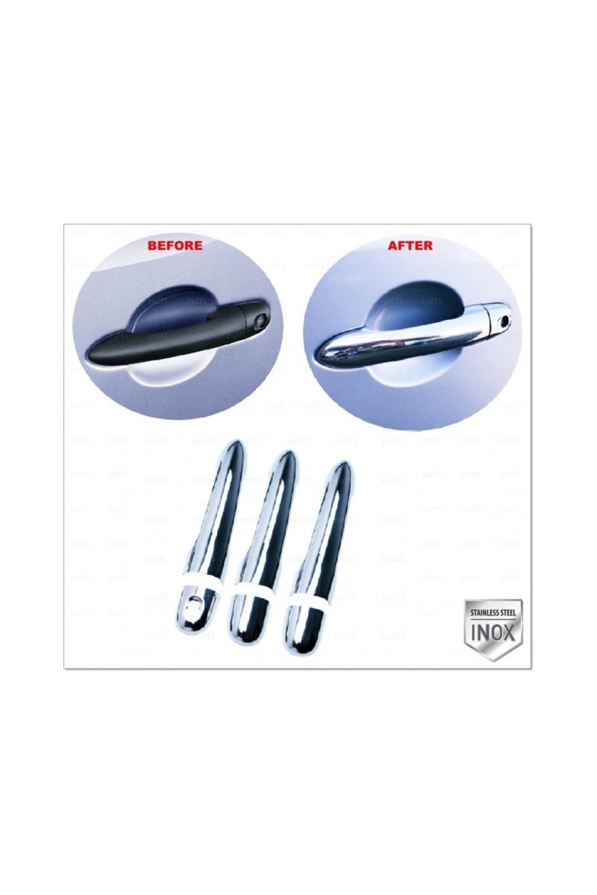 Mercedes Benz Citan Krom Kapı Kolu 3 Kapı 2013 Üzeri P, Çelik