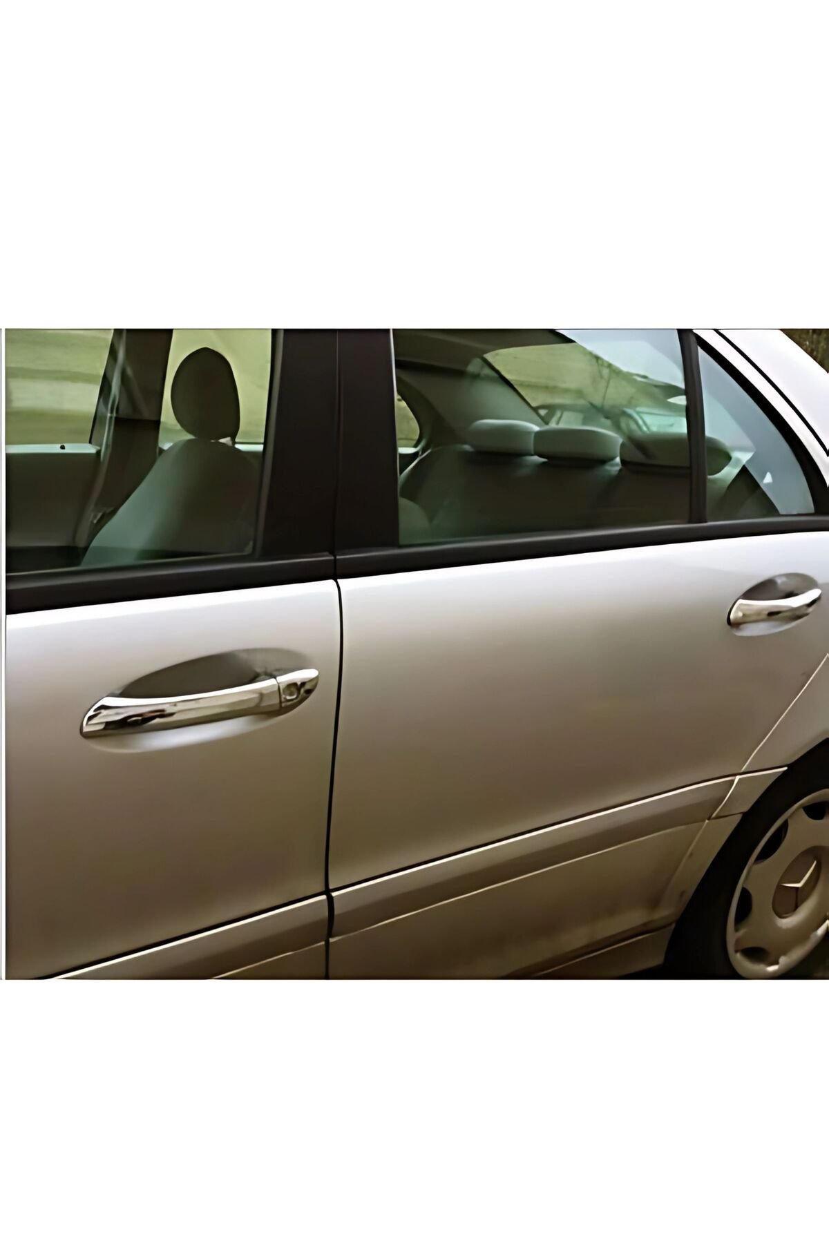 Mercedes C Klasse Uyumlu W203 Krom Kapı Kolu 4 Kapı 2000-2007 (SENSÖRLÜ) P, Çelik