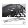 HondaCivic Krom Cam Çıtası 6 Parça 2005-2011 Arası Paslanmaz Çelik