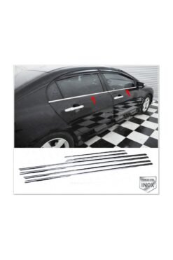 HondaCivic Krom Cam Çıtası 6 Parça 2005-2011 Arası Paslanmaz Çelik