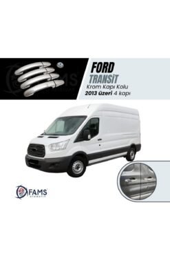 F, Transit Krom Kapı Kolu 4 Kapı 9 Parça 2013 Üzeri P, Çelik Uyumlu