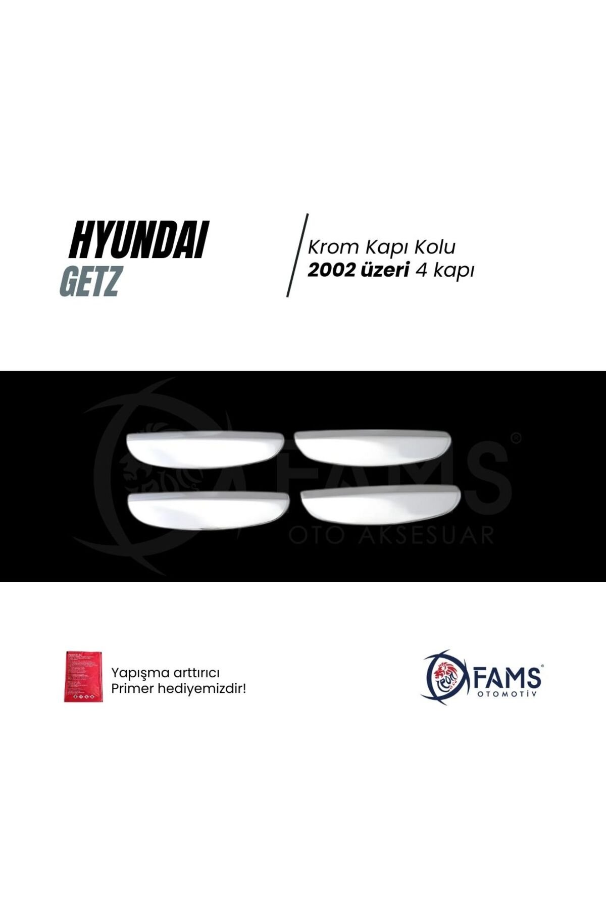 Hyundai Getz Krom Kapı Kolu 4 Kapı 2002 Üzeri P,çelik - Görsel 2