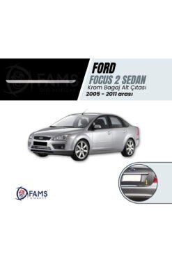 F, Focus 2 Krom Bagaj Alt Çıtası 2005-2011 Arası P,çelik Sedan Uyumlu