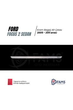 Alternative view of F, Focus 2 Krom Bagaj Alt Çıtası 2005-2011 Arası P,çelik Sedan Uyumlu