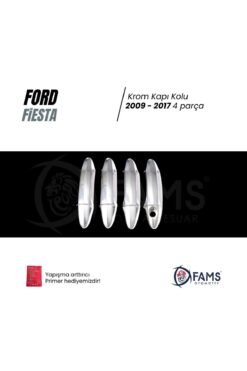 Alternative view of F, Fiesta Uyumlu Krom Kapı Kolu 4 Kapı 2009 - 2017 Arası Paslanmaz Çelik Uyumlu