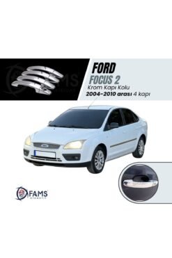 F, Focus 2 Krom Kapı Kolu 4 Kapı 2004-2010 Arası Paslanmaz Krom Uyumlu