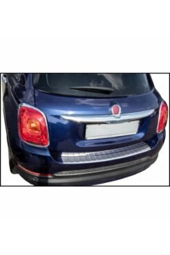 Fiat 500x Uyumlu Krom Arka Tampon Üstü Koruma 2014 Ve Üzeri Paslanmaz Çelik