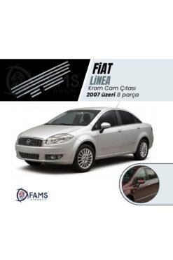 Fiat Linea Krom Cam Çıtası 8 Prç, 2007 Ve Üzeri Paslanmaz Çelik,