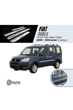 Fiat Doblo Krom Yan Kapı Çıtası Geniş 4 Kapı 2006-2010 P, Çelik