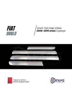 Alternative view of Fiat Doblo Krom Yan Kapı Çıtası Geniş 4 Kapı 2006-2010 P, Çelik