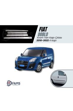 Fiat Doblo Krom Yan Kapı Çıtası 4 Kapı 2010-2022 P, Çelik