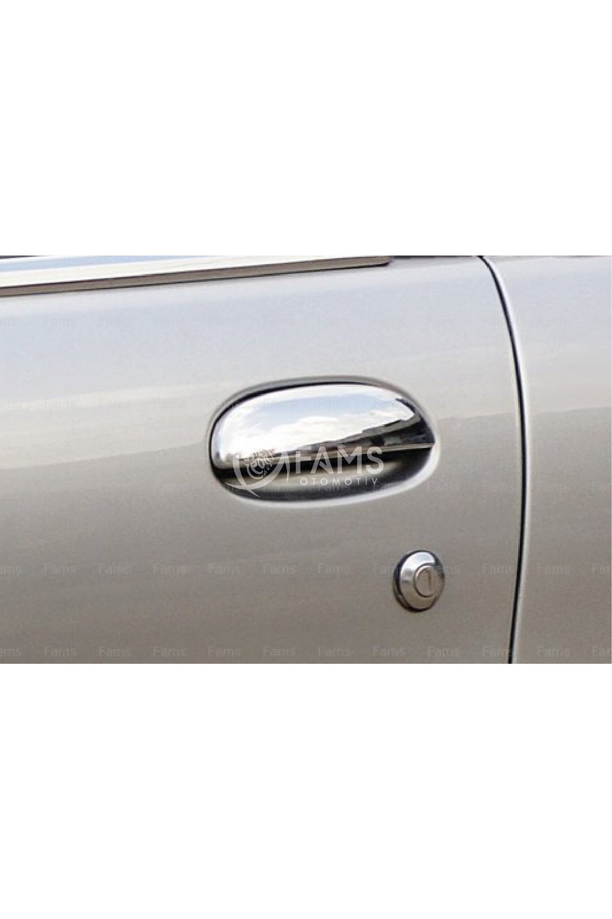 Fiat Albea Krom Kapı Kolu 4 Kapı 2002-2014 Paslanmaz Çelik - Görsel 3