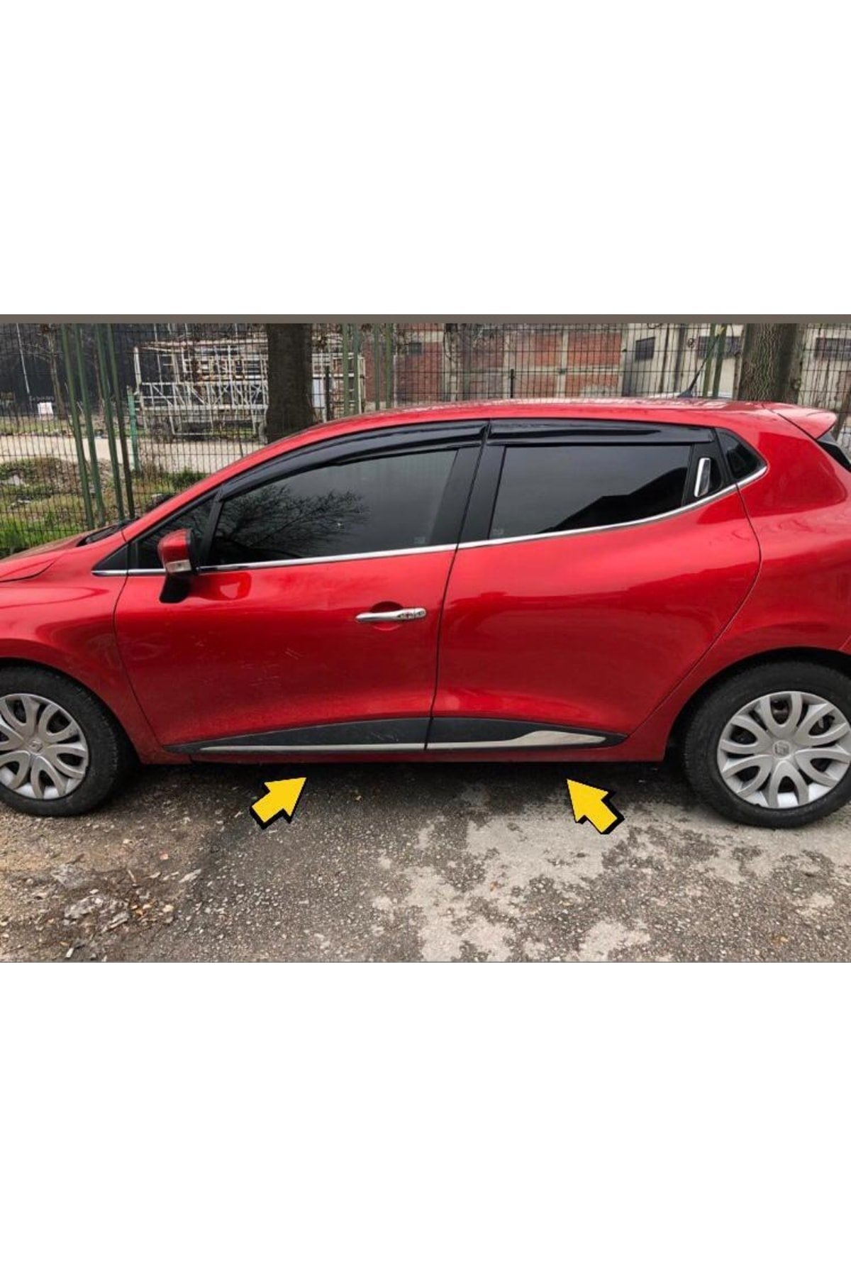 Renault Clio 4 Uyumlu Hb Krom Yan Kapı Çıtası 4 Kapı 2012-2019 Arası P, Çelik uyumlu - Görsel 2
