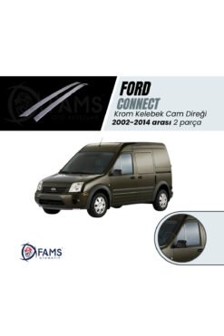 F, Connect Krom Kelebek Cam Direği 2 Prç, 2002-2014 P, Çelik Uyumlu