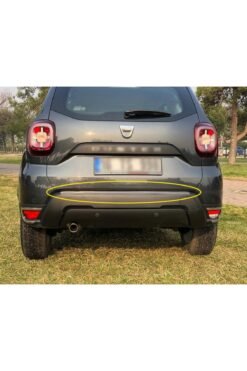 Dacia Duster Krom Arka Tampon Üstü Koruma 2018-2023 Paslanmaz Çelik