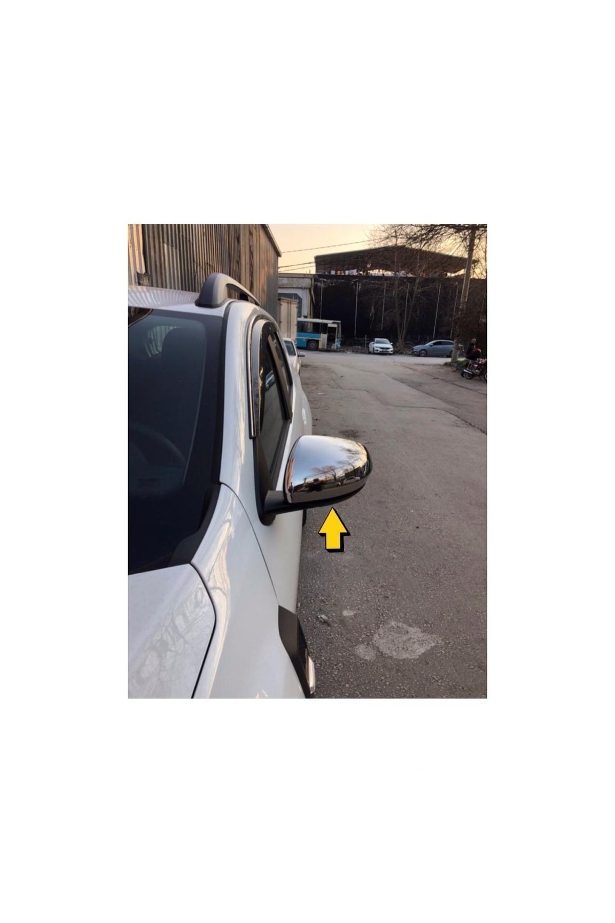 Dacia Duster Krom Ayna Kapağı 2 Pcs, 2018-2023 P,çelik Uyumlu