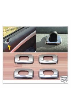 Dacia Logan Krom Iç Kilit Buton Çerçeve 4prç, 2004-2012