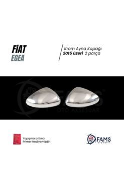 Alternative view of Fiat Egea 2015 Üzeri Krom Ayna Kapağı P,çelik (SEDAN, SW, HB, CROSS UYUMLU)