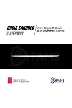 Alternative view of Dacia Sandero Stepway Krom Bagaj Alt Çıtası 2012-2020 P, Çelik