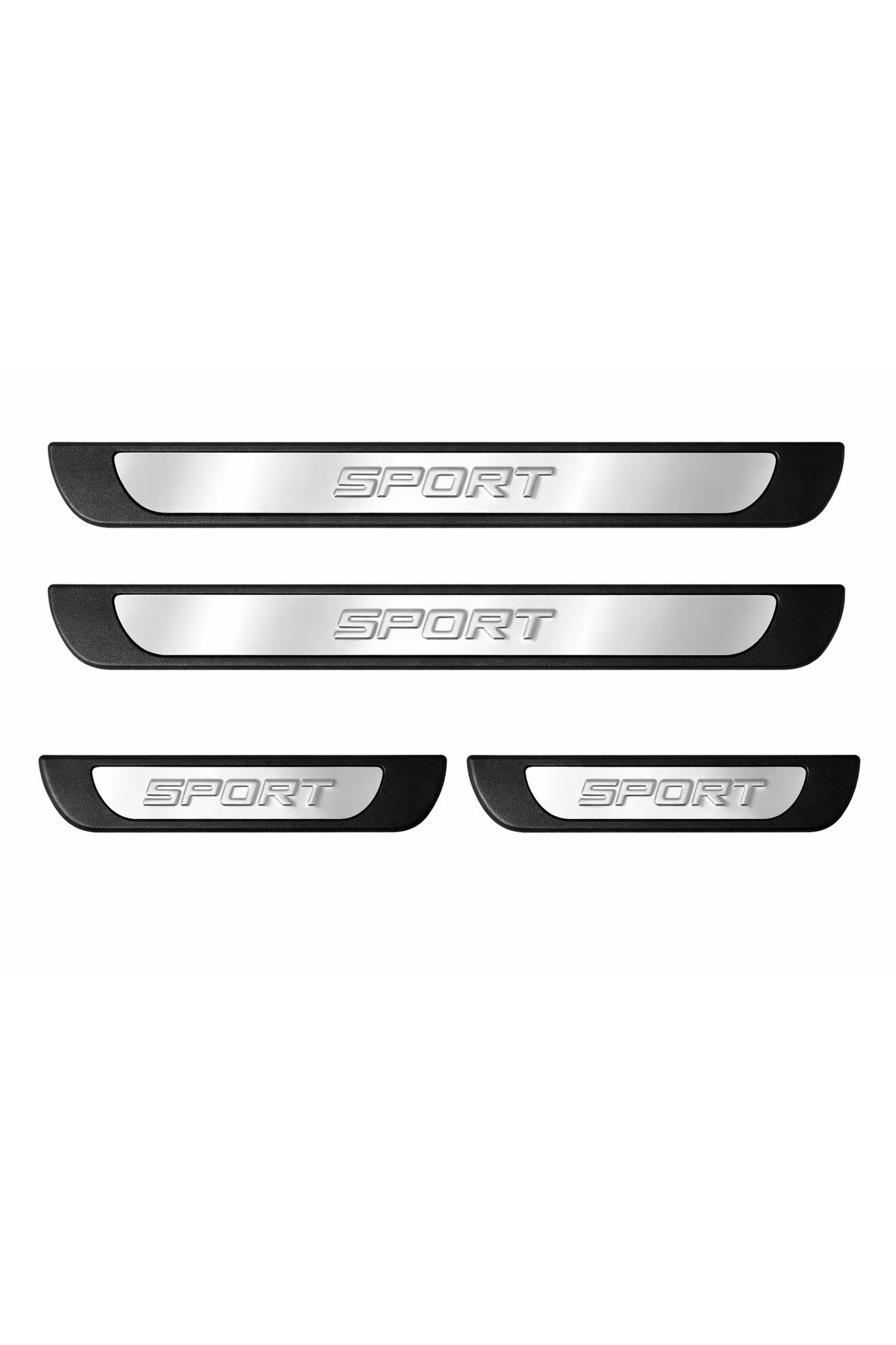 Seat Leon 3D Krom + ABS Kapı Eşiği Koruma Sport Line 1999-2021 arası 4 Prç. P. Çelik (Parlak) - Görsel 2