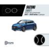 Suzuki Swift 2017-2023 Krom Sis Çerçevesi 2 Parça Paslanmaz Çelik