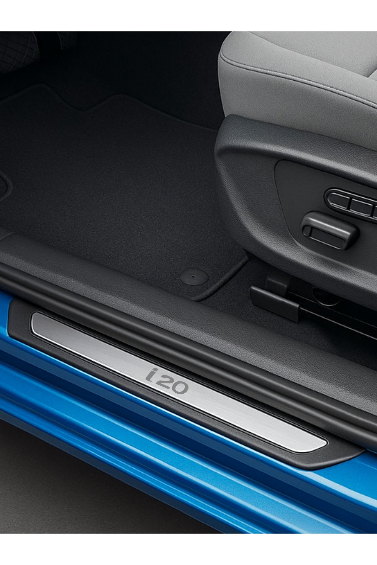 Hyundai i20 Krom Kapı Eşiği 4 Parça Paslanmaz Çelik ABS Çerçeve