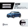 Suzuki Swift 2017-2023 Krom Bagaj Iç Eşik Koruma (TAŞLI) 2 Parça Paslanmaz Çelik