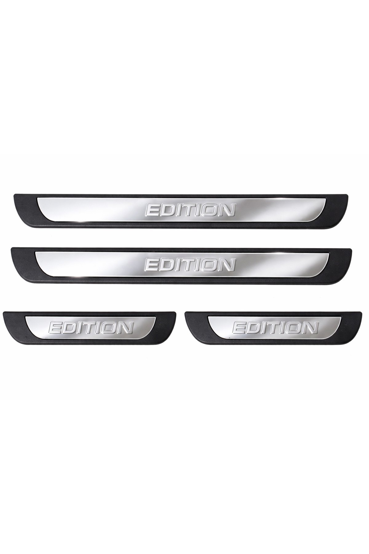 Honda Civic 3D Krom + ABS Kapı Eşiği Koruma Edition Line 2001-2020 arası 4 Prç. P. Çelik (Parlak) - Görsel 2