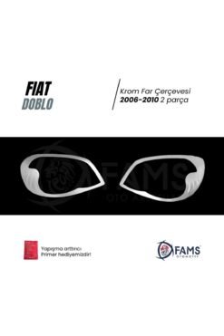 Alternative view of Fiat Doblo Krom Far Çerçevesi 2006-2010 2 Parça P,çelik