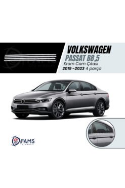 Vw Passat B8,5 Krom Cam Çıtası 4 Parça 2019- 2023 Arası Paslanmaz Çelik