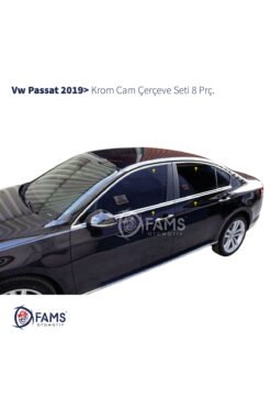 Vw Passat B8,5 Krom Cam Çerçeve Seti 8 Parça 2019 Ve Üzeri Paslanmaz Çelik
