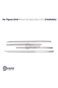 Vw Tiguan Krom Yan Kapı Çıtası 4 Parça 2016 > Paslanmaz Çelik  (5 koltuklu)