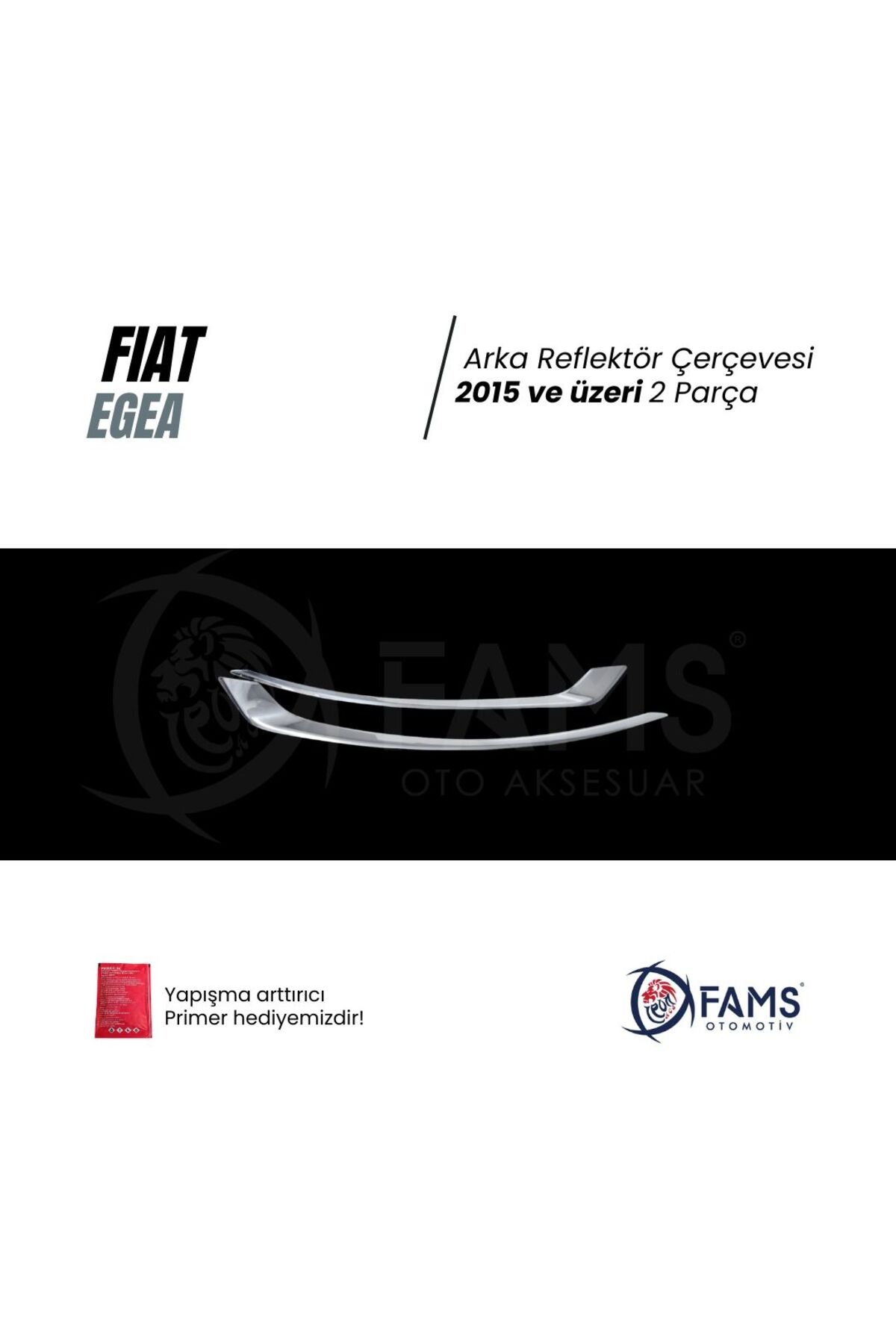 FİAT EGEA 2015> Arka Reflektör Çerçevesi 2 Prç, P,Çelik - Görsel 2