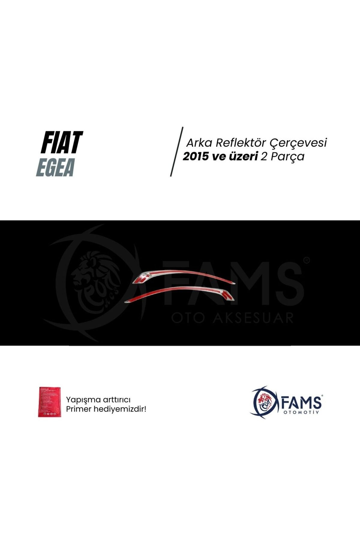 FİAT EGEA 2015> Arka Reflektör Çerçevesi 2 Prç, P,Çelik - Görsel 3