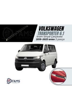 VW T6,1 TRANSPORTER 2019-2023 Arası Sinyal Çerçevesi 2 Parça Paslanmaz Çelik