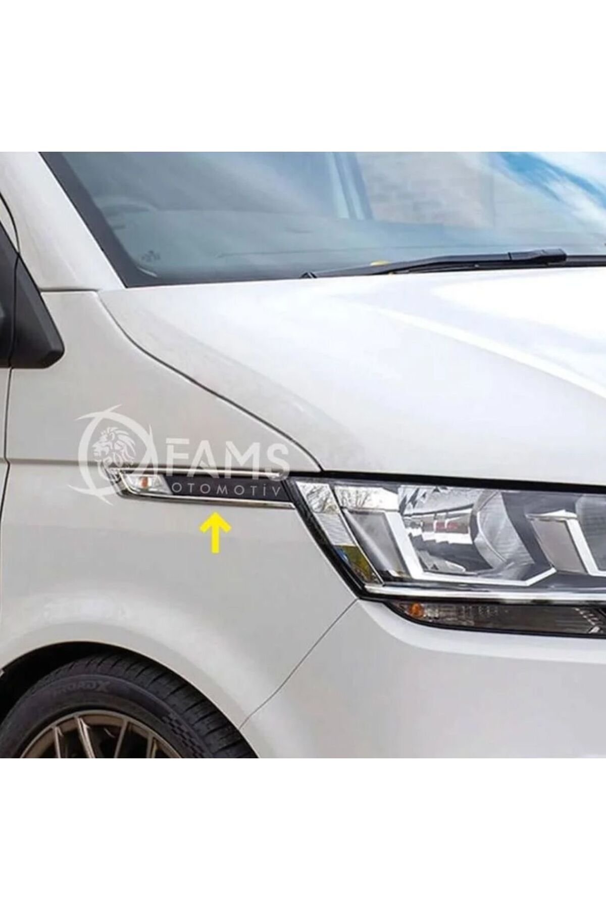 VW T6,1 TRANSPORTER 2019-2023 Arası Sinyal Çerçevesi 2 Parça Paslanmaz Çelik - Görsel 4