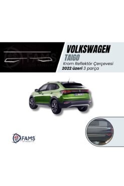 Vw Taigo Krom Reflektör Çerçevesi 3 Prç, 2022> Paslanmaz Çelik