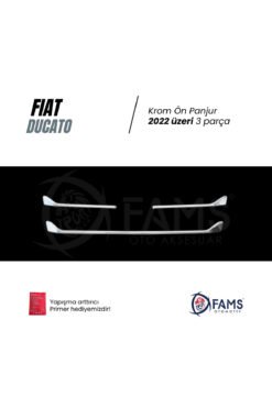 Alternative view of Fiat Ducato Krom Ön Panjur 3 Parça 2022> Paslanmaz Çelik