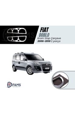 Fiat Doblo Krom Stop Çerçeve 2 Parça 2006-2010 Paslanmaz Çelik