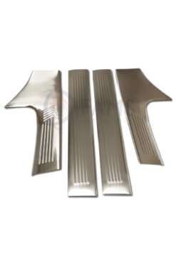 Alternative view of Peugeot 408 Krom Iç Kapı Eşiği 4 Parça 2022> Paslanmaz Çelik Taşlı