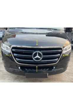 Mercedes Sprinter W907 Krom Ön Panjur Çerçevesi 4 Parça 2018> Paslanmaz Çelik