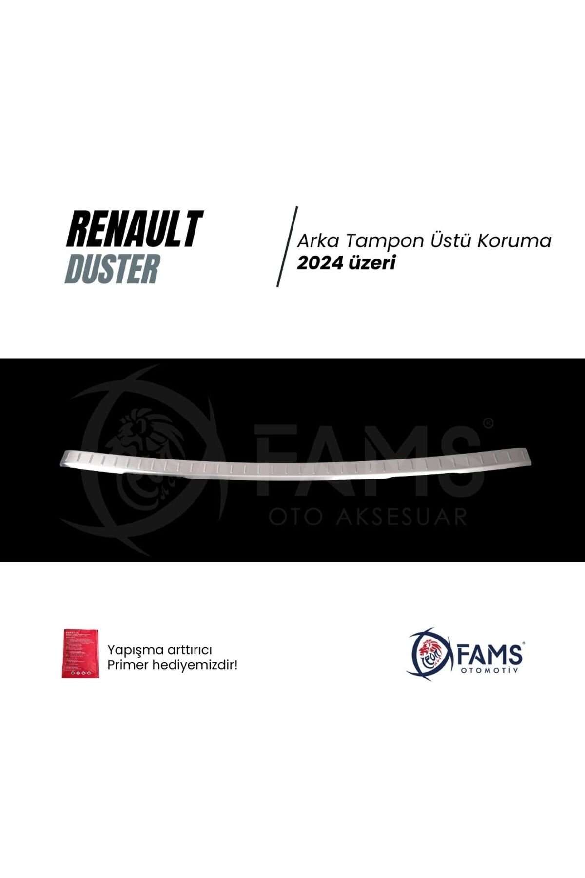 Renault Duster 2024 üzeri Krom Arka Tampon Koruma Paslanmaz Çelik - Görsel 2